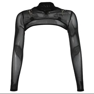 Goth Rave Mesh Shrug